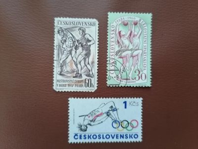 Лот: 25678325. Фото: 1. Чехословакия. Спорт. Марки