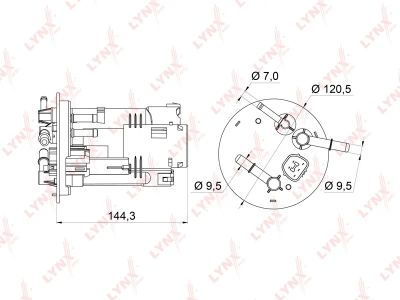 Лот: 13357273. Фото: 1. Lynx LF-362M Топливный фильтр. Расходные материалы