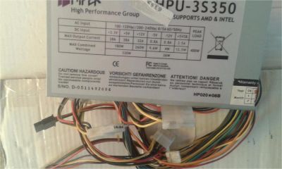Лот: 10223340. Фото: 1. Блок питания Hiper 400w. Корпуса, блоки питания