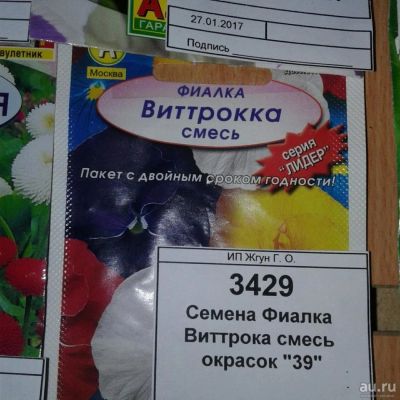 Лот: 9118394. Фото: 1. Семена / цветы / Фиалка / Виттрока... Садовые цветы