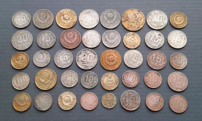 Лот: 10742735. Фото: 1. 40 монет Раннего СССР ( до 1961г... Россия и СССР 1917-1991 года