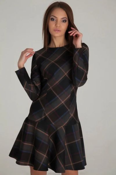 Лот: 6451357. Фото: 1. Платье из костюмной ткани для... Платья