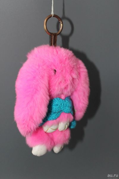 Лот: 13007627. Фото: 1. меховой розовый кролик, очень... Мягкие