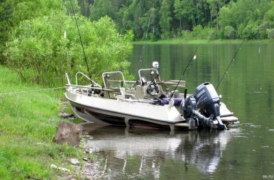 Лот: 15916970. Фото: 1. Продам лодку Grizzly 470 + мотор... Лодки и катера