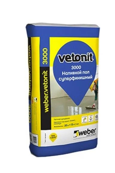 Лот: 13342706. Фото: 1. ровнитель Weber Vetonit 3000. Смеси, шпатлевки, цемент