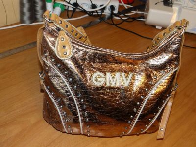 Лот: 3614525. Фото: 1. сумка женская блестящая бронза... Сумки
