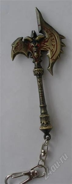 Лот: 946574. Фото: 1. Металлический брелок Топор "Shadowmourne... Разное
