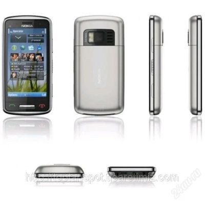Лот: 1896924. Фото: 1. nokia c6-01(silver)полный комплект... Смартфоны