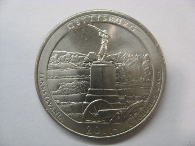 Лот: 18362681. Фото: 1. США, 25 центов 2011 года. парк... Америка