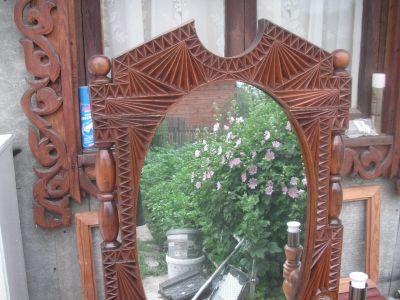 Лот: 20594271. Фото: 1. Деревянное, старинное, резное... Резьба