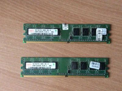 Лот: 8608925. Фото: 1. DDR2-667 DDR2 SDRAM 1Гб 2 планки. Оперативная память