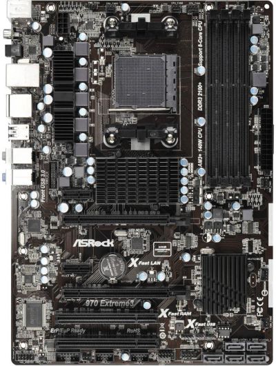 Лот: 20547077. Фото: 1. Материнская плата AM3/AM3+: ASRock... Материнские платы