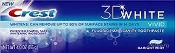 Лот: 851865. Фото: 1. Зубная паста Crest 3D White Vivid... Уход за лицом 