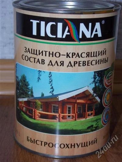 Лот: 2684730. Фото: 1. Защитно-красящий состав для древесины. Краски, лаки, растворитель