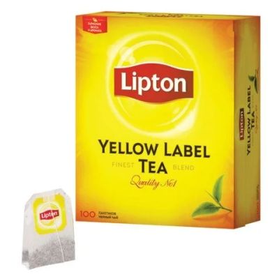 Лот: 9598905. Фото: 1. Чай lipton Yellow label Tea... Чай, кофе, какао