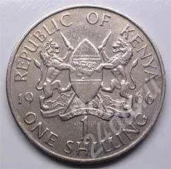 Лот: 18944514. Фото: 1. Кения. 1 шиллинг 1966г. Африка