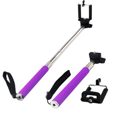 Лот: 4657830. Фото: 1. Селфи штатив Monopod Z07-1, фиолетовый. Держатели для телефонов