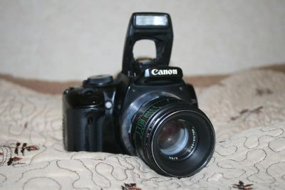 Лот: 8391922. Фото: 1. Canon EOS-400D + Гелиос 44-2. Цифровые зеркальные