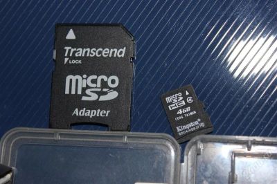 Лот: 1585236. Фото: 1. карта памяти MicroSD 4Gb с адаптером. Карты памяти