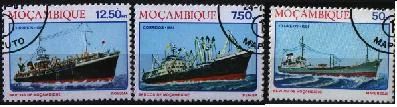 Лот: 8463787. Фото: 1. Мозамбик 1981г корабли - 3 марки. Марки