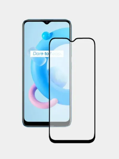 Лот: 20572291. Фото: 1. Защитное стекло Премиум Realme... Защитные стёкла, защитные плёнки