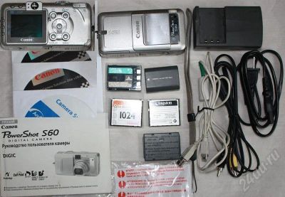 Лот: 524591. Фото: 1. Canon Power shot S60 5mega pixels. Цифровые компактные