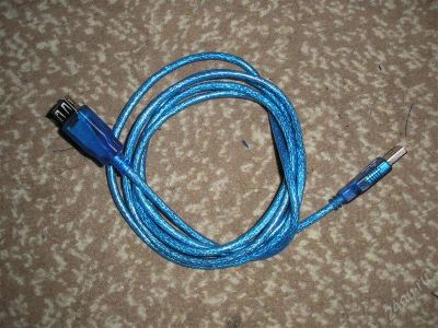 Лот: 1461498. Фото: 1. Удлинитель USB 2.0 2м. Шлейфы, кабели, переходники