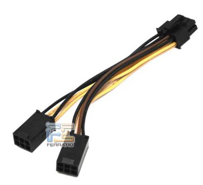 Лот: 10772160. Фото: 1. PCI-E2* 6 pin Female(мама) to... Шлейфы, кабели, переходники