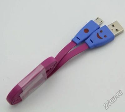 Лот: 6482068. Фото: 1. Кабель USB - micro USB со светодиодами... Дата-кабели, переходники