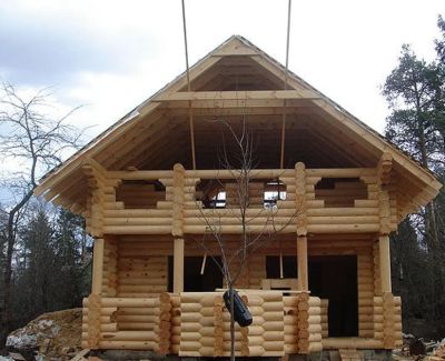 Лот: 3294093. Фото: 1. Оцилиндрованное бревно, срубы... Срубы, бани, дома