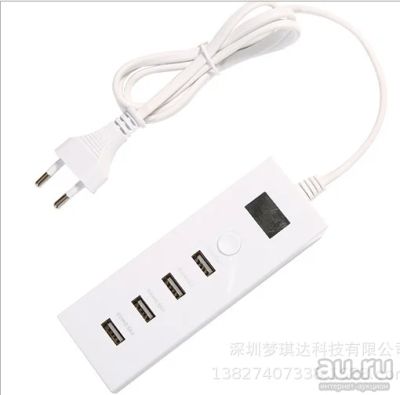 Лот: 16147141. Фото: 1. USB 2.0 HUB на 4 порта с кнопкой... USB хабы