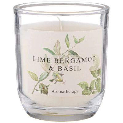 Лот: 23368258. Фото: 1. Свеча Lime bergamot & basil (8х9... Подсвечники, канделябры