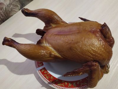 Лот: 14839624. Фото: 1. Куры домашнего копчения, не жирные... Мясо, птица, яйцо