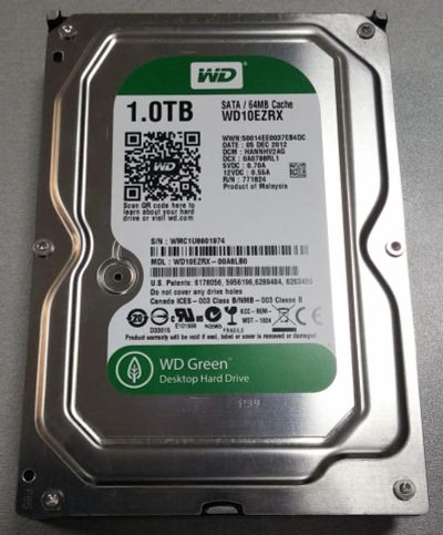 Лот: 5317191. Фото: 1. Жёсткий диск 1 ТБ, 64 МБ кэш... Жёсткие диски (HDD)