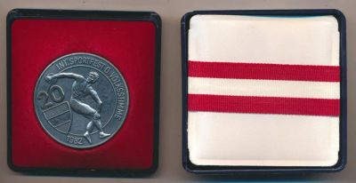 Лот: 21056073. Фото: 1. Австрия 1982 медаль 20-й международный... Памятные медали