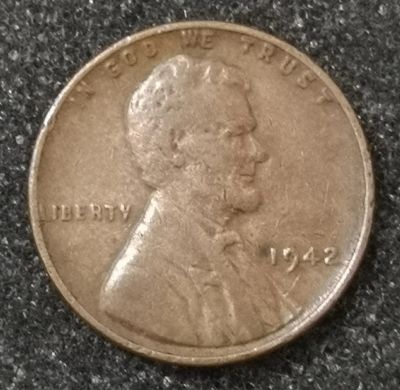 Лот: 23575621. Фото: 1. 1 цент 1942 года. США. Америка