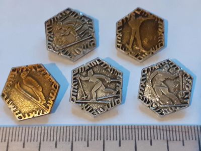 Лот: 18205659. Фото: 1. (№11131) значки спорт, 5 шт лотом. Памятные медали