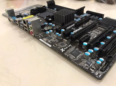 Лот: 15247841. Фото: 1. Материнская плата Asrock + Задняя... Материнские платы