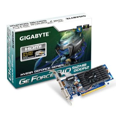 Лот: 5385027. Фото: 1. Видеокарта Gigabyte Gf210/1Gb... Видеокарты