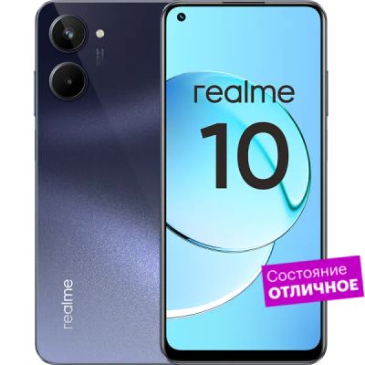 Лот: 22221383. Фото: 1. Смартфон realme 10 8/256GB Черный... Смартфоны
