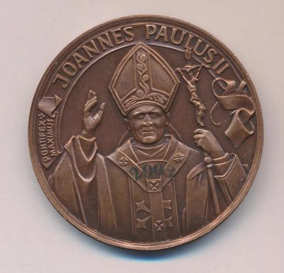 Лот: 15968028. Фото: 1. Литва Медаль 2003 Визит папы римского... Памятные медали