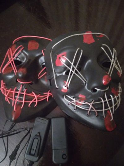 Лот: 25886655. Фото: 1. Маски на хэллоуин (2шт). Праздничный декор