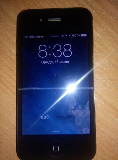 Лот: 5102229. Фото: 1. Iphone 4 черный 16gb рст. Смартфоны