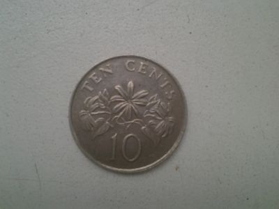 Лот: 5995520. Фото: 1. 10 центов 1985 г. Сингапур. ОБМЕН... Азия