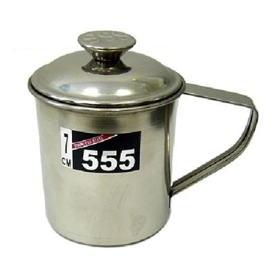 Лот: 6445475. Фото: 1. Кружка из нерж. V-0,2л с крышкой. Кружки, стаканы, бокалы