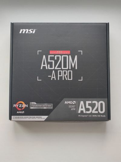 Лот: 20602496. Фото: 1. Материнская плата MSI a520 pro... Материнские платы
