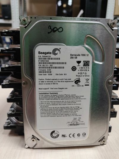 Лот: 21576772. Фото: 1. HDD 3.5"/250 Гб/7200 об/мин/Seagate... Жёсткие диски (HDD)