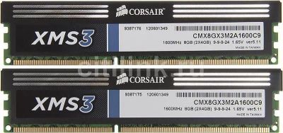 Лот: 11154552. Фото: 1. Оперативная память Corsair XMS3... Оперативная память