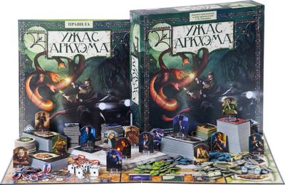 Лот: 11061120. Фото: 1. настольная игра Ужас Аркхэма. Настольные игры, карты