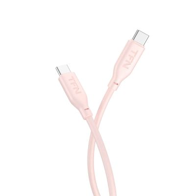 Лот: 24548982. Фото: 1. Кабель TFN 2хUSB Type С Silicone... Дата-кабели, переходники